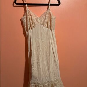 3 Elegant pink and white Lace Slip Dress